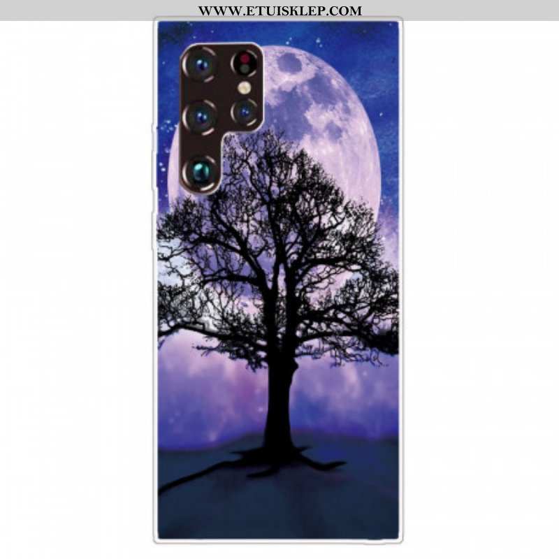 Etui do Samsung Galaxy S22 Ultra 5G Drzewo I Księżyc